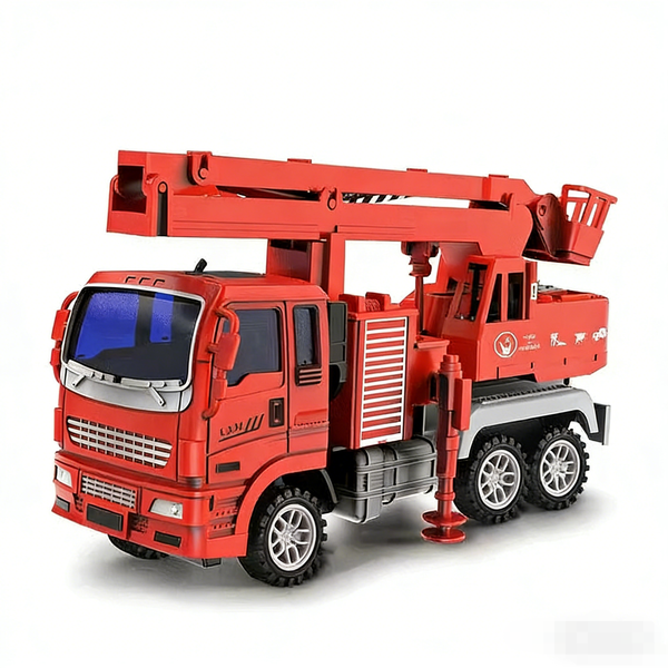Kids' Rescue Truck Playset with Movable Crane - Ideal Gift for Young Heroes