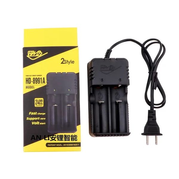Rechargeable Battery Charger Portable with 4 Slots for 18650 batteries