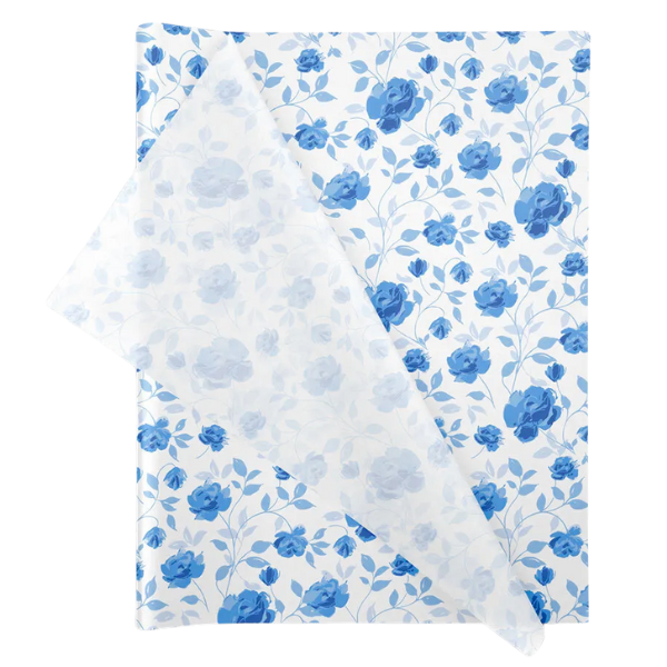Wrapping Tissue Paper - 25 Sheets Ecofriendly/Recyclable -Wedgewood Blossom