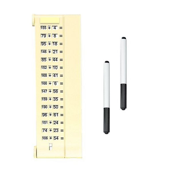 Early Education Math Board Reusable Arithmetic and Oral Calculation with Pens