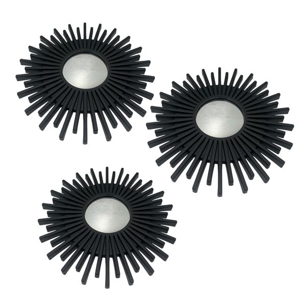 Mirror 3 Piece 30x30cm Round Line
