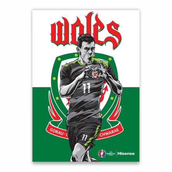 Bale Wales Poster - A1