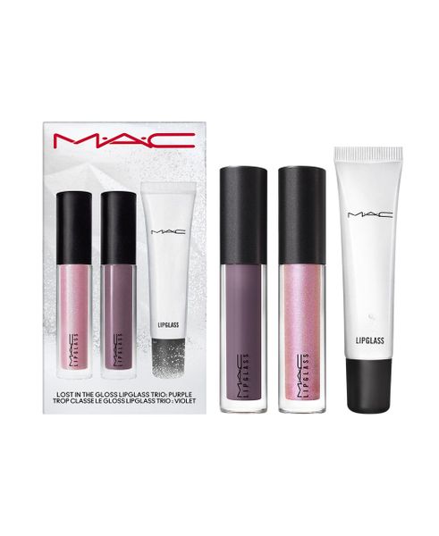 MAC Bizzare Blizzard Lost In The Gloss Lipglass Trio - Purple