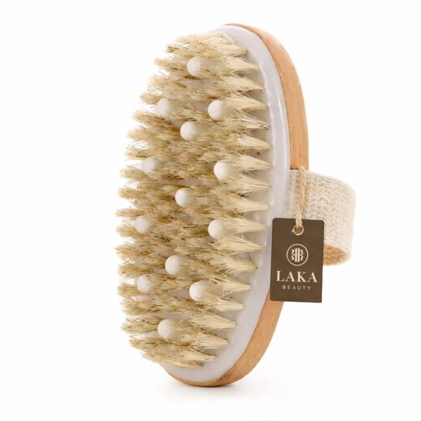 Wooden Body Brush - Dry &amp; Wet Brushing Exfoliator
