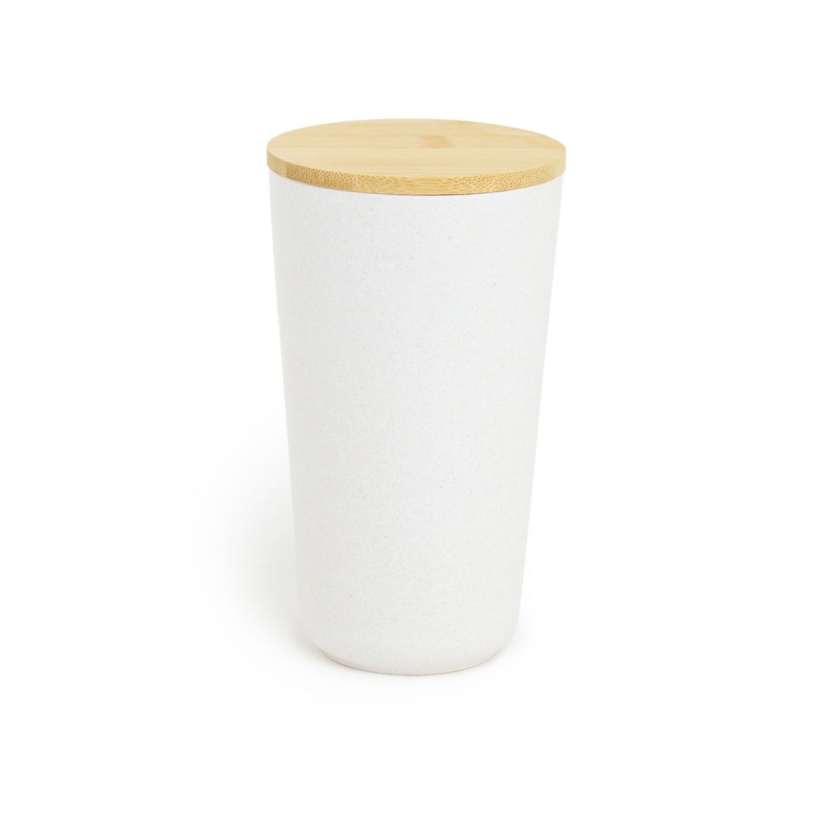 George & Mason - Cream Round Bamboo Fibre Storage Container - Large ...