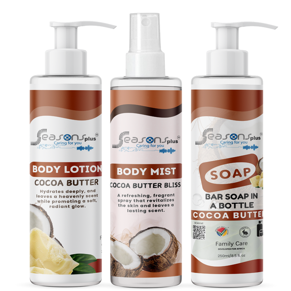 Seasons Plus Bath Time Collection Cocoa Butter