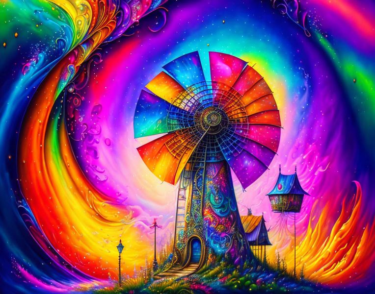 Canvas Wall Art - Rainbow Mill