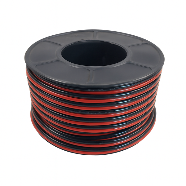 6mm CCA Solar PV Cable Twin Red/Black 50m Roll - 30A Rated