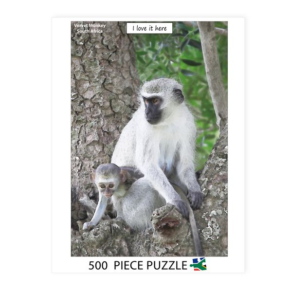 Vervet Monkey 500 piece Jigsaw Puzzle