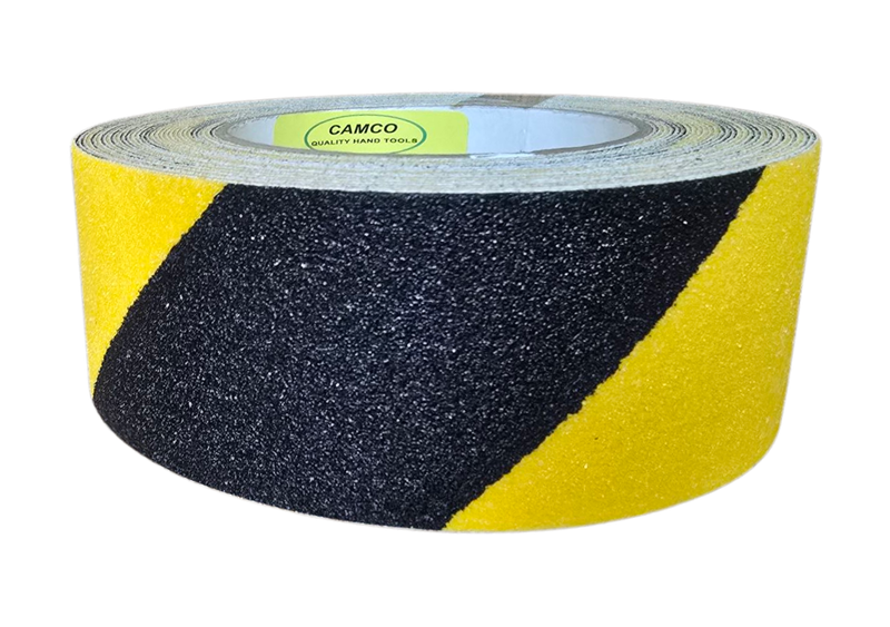 Camco Non-slip Tape Black and Yellow - 10m (Bulk Roll) 50mm Wide