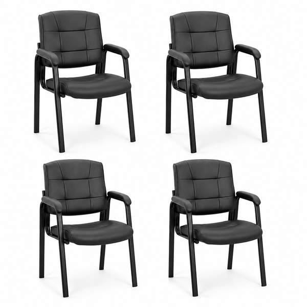 Mindy Set of 4 Contemporary Faux Leather Dining Chairs
