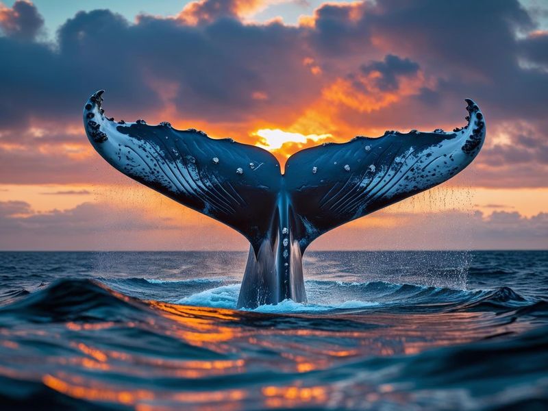 Canvas Wall Art Home Decor - Majestic whale tail