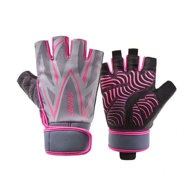 Women &amp; Men's Gym Gloves for Workout &amp; Cycling, Extended Anti-Slip