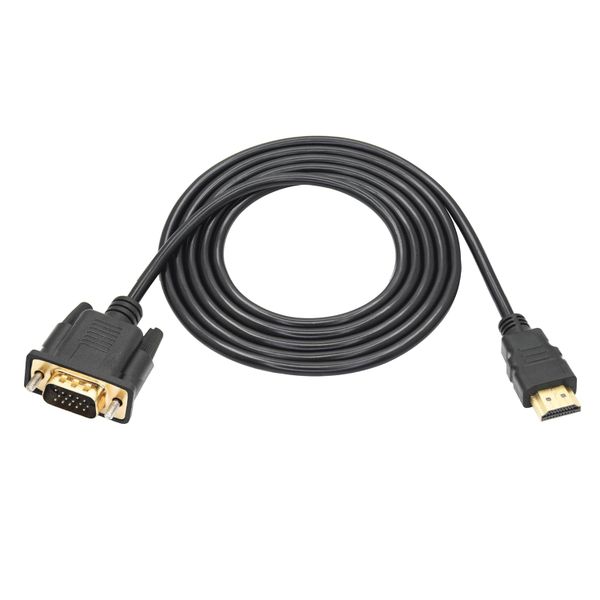 MorFansi HDMI to VGA Adapter with VGA Cable 1.8m Long