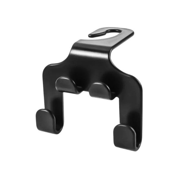 Multifunctional Car Phone Holder &amp; Bag Hanger For Back Seat - Black