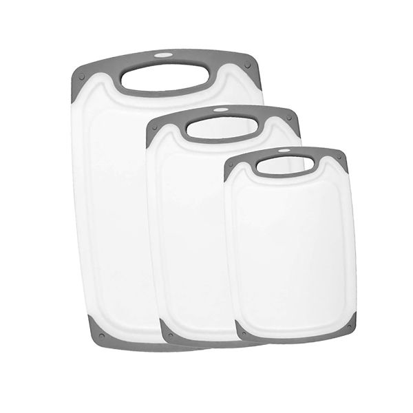 3 Piece Cutting Boards for Kitchen Reversible Chopping Board Set for Cooks