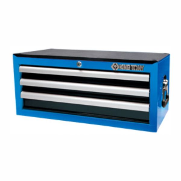 - 3 Drawer Ball Bearing Slides Type Tool Chest (Blue Body/Black Drawer)