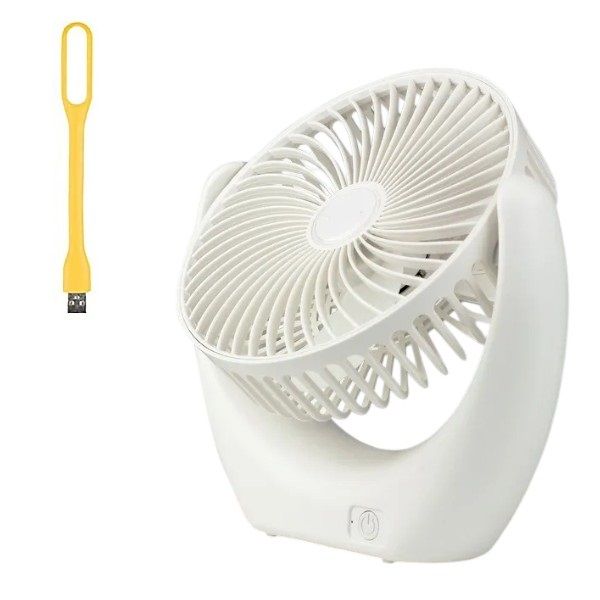 Round Everday Cooling Fan With Three Modes And USB Light