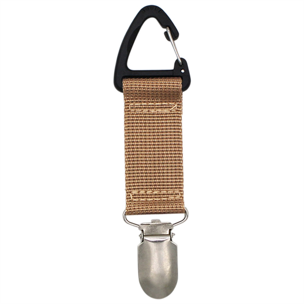 Hat Clip for Traveling Hanging on Bag Backpack Luggage (Khaki)