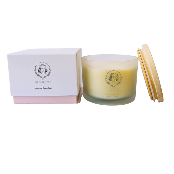 Anke Products - Sugared Grapefruit 370g Soy Candle in Gift Box