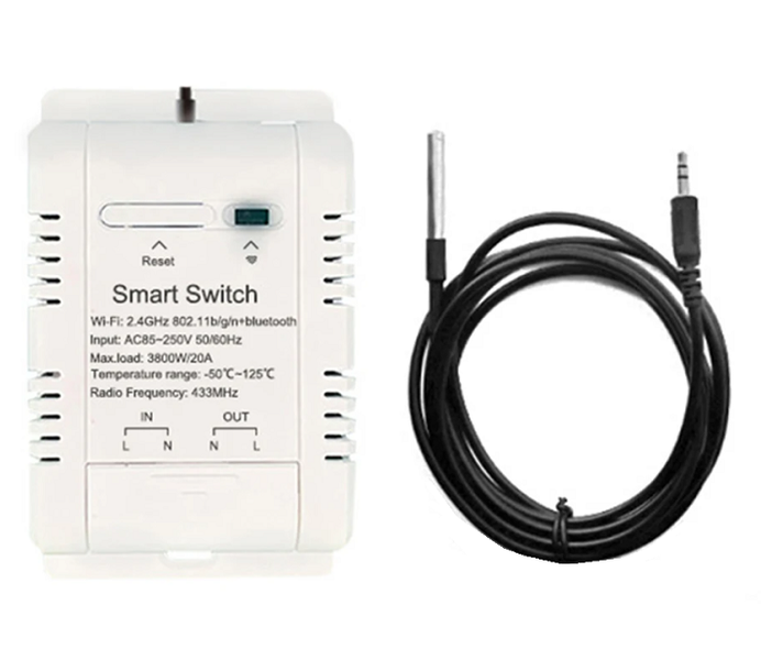 20A Tuya WiFi Smart Temperature Switch Sensor/RF433 Geyser Thermostat