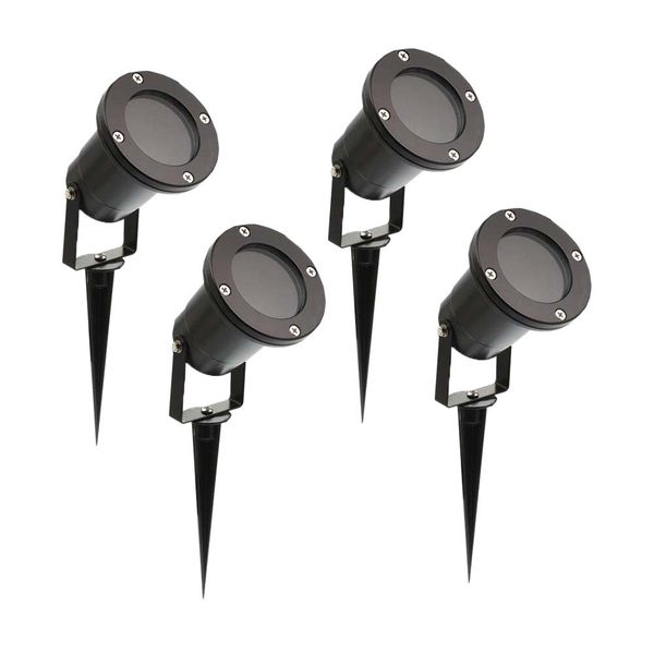 VITO High-Quality Garden Fixture Lagos GU10- Max 5W-IP65 Black Set of 4