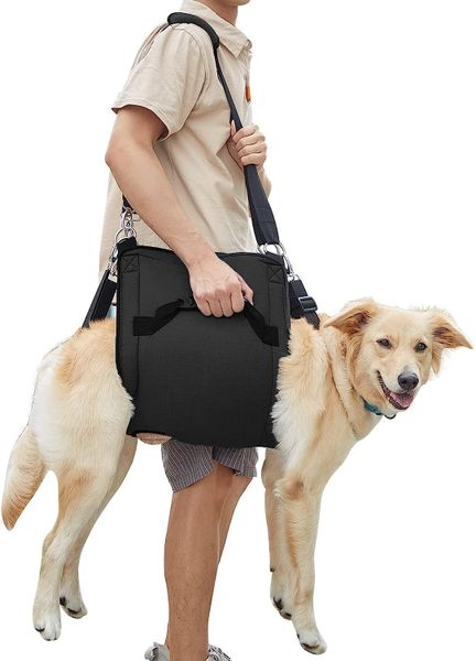 Pet Dog Carry Sling Carrier Dog Lift Harness with Handle Pet Travel Bag