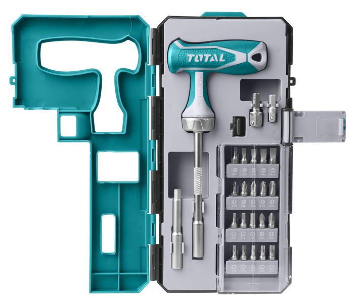 Total Tools 25 Piece T-Handle Wrench Screwdriver Set