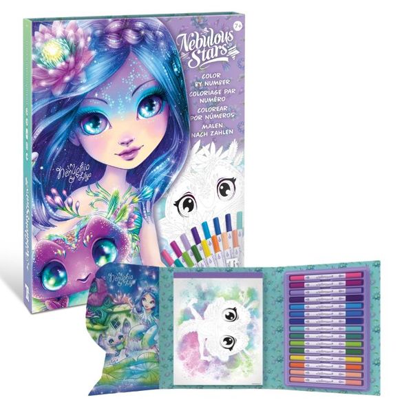 Nebulous Star Nenuphia's Colour By Number Book Set Incl 15 Markers