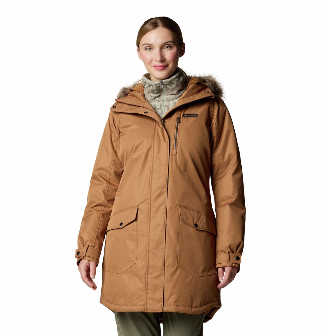 Columbia Women's Suttle Mountain Long Insulated Jacket Camel Brown