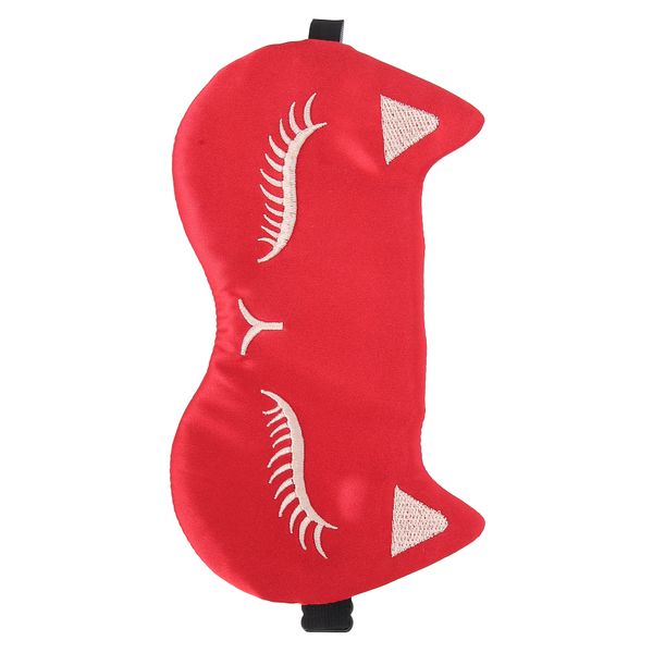 Lightweight Sleep Mask Blindfold for Travel Nap Red
