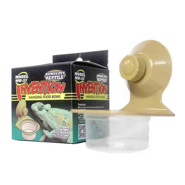 Hanging Single Reptile Food Water Bowl Feeder Ledge For Gecko