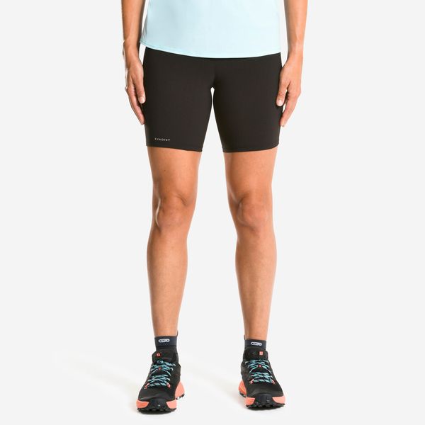 Evadict Women's Trail Running Emboss Tight Shorts - Black &amp; Bronze
