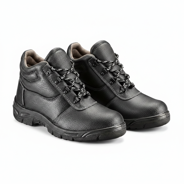 Ndlovu Addo Black Safety Boots Size 7 for Industrial Use - 2 Pack