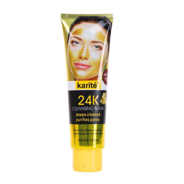 Karite 24K Cleansing Peel Mask Deep Cleans &amp; Purifies Pores 120ml