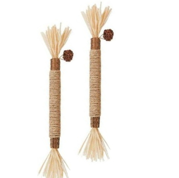 2pc Catnip Grinding Stick For Cleaning Teeth And Removing Tartar, Cat Toy