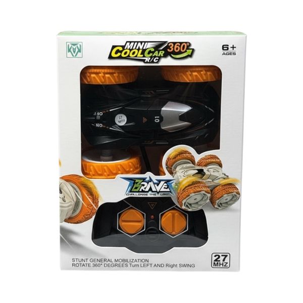 RC Mini Cool Car - 360 Rotating Stunt Vehicle with LED Lights