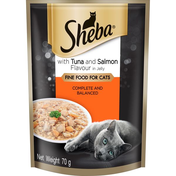 Sheba Wet Cat Food with Chicken &amp; Tuna in Gravy 70g