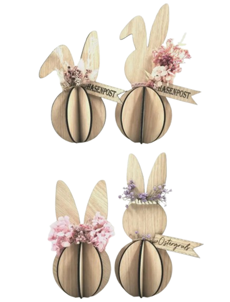 Bunny Ornaments- Set of 4
