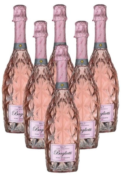 Baglietti Prosecco No.7 Rosé Sparkling wine - Organic - Extra Dry - 6 x 750ml