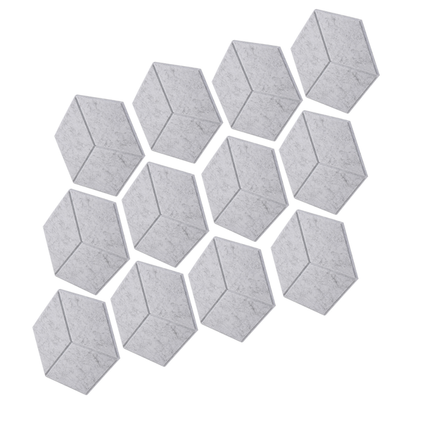12 PACK Acoustic Foam,Self-Adhesive Sound Proof Panels,for Sound Insulation