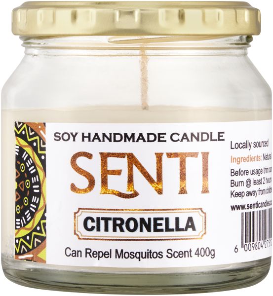 Senti Handmade Soy Candle - Citronella 400g