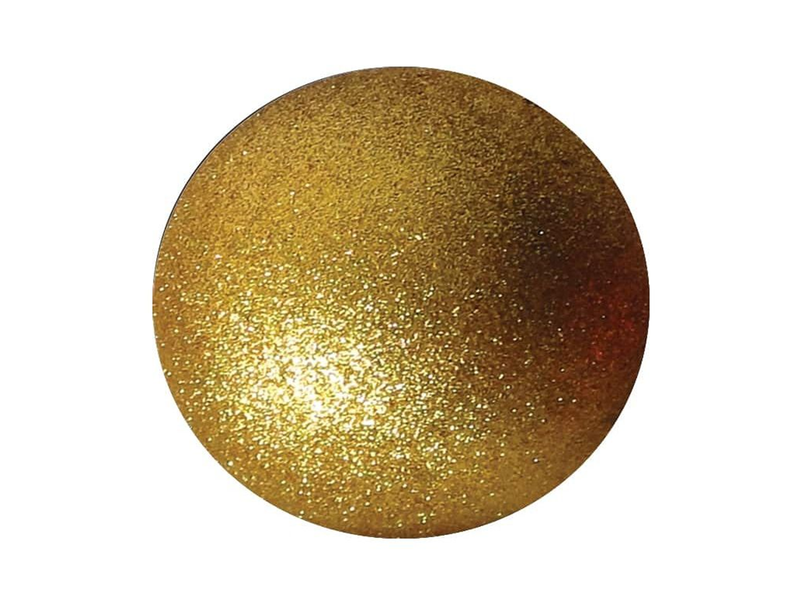 Christmas Decoration - Bauble Glitter Gold 80mm | Set of 6