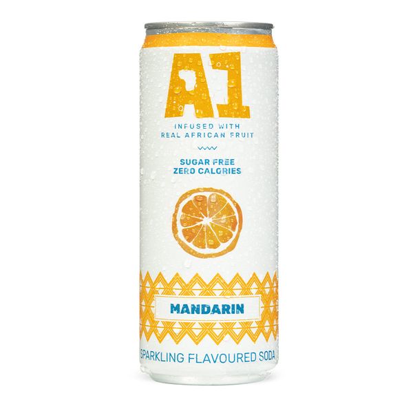 A1 Fruit Water - Sparkling Mandarin - 24 x 300ml slim cans