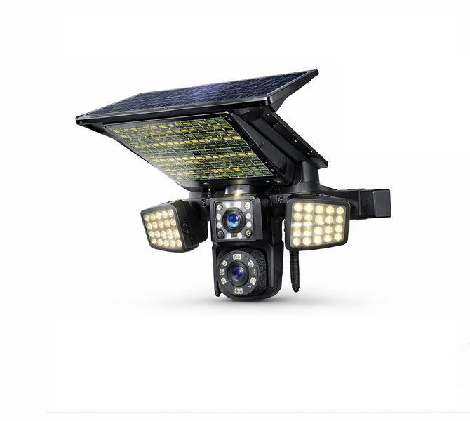 AI Solar 4G Security Camera with Triple Lens, Motion Tracking &amp; Color