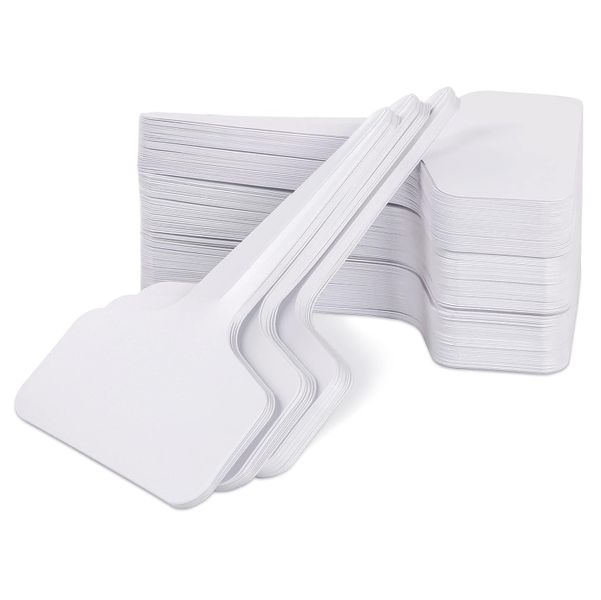 200 Pieces 4 Inch T-Type Plant Name Tags - Waterproof Plastic Garden Labels