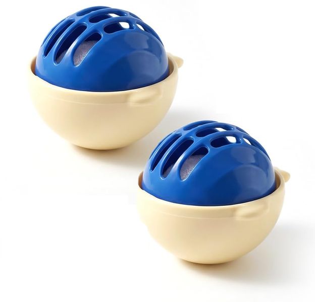 2 Pack Laundry Lint Balls Pet Hair Catchers Blue