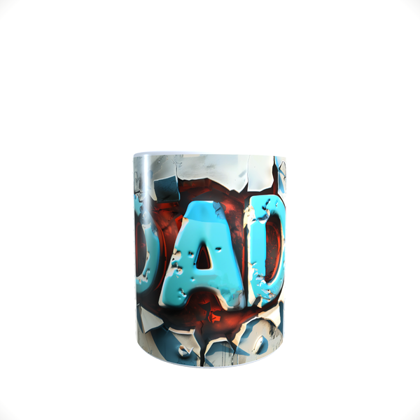3D Graffiti Dad Fathers Day Coffee Mug A4