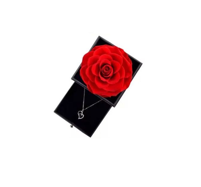 Women Necklace set with preserved rose Mother's day gift special