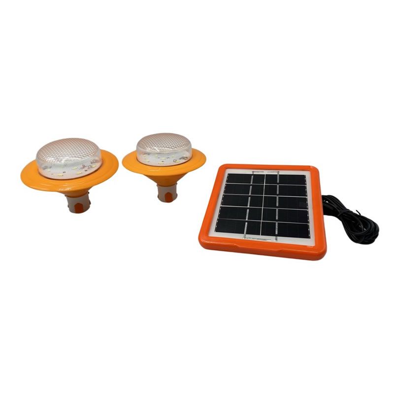 charge solar panel with led light